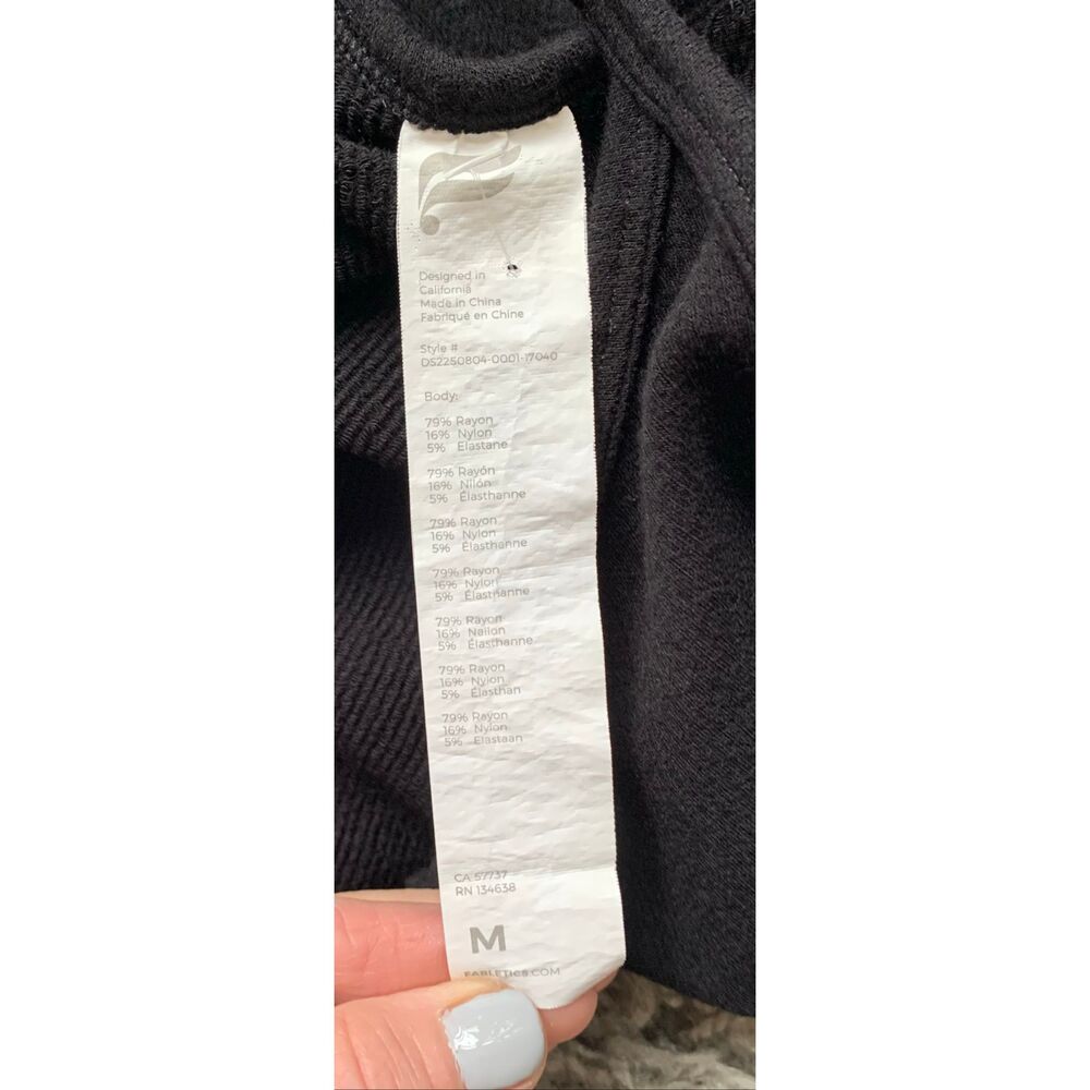 Fabletics Stretch Black ribbed Reversible MAXI lo… - image 6